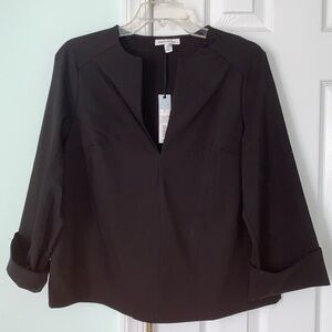 Prologue womens NWT top, black, v neck